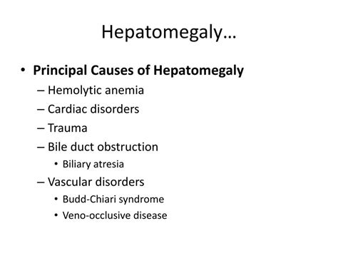 borderline hepatomegaly meaning
